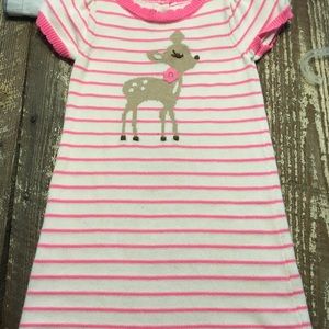 Gymboree deer sweater dress 3t